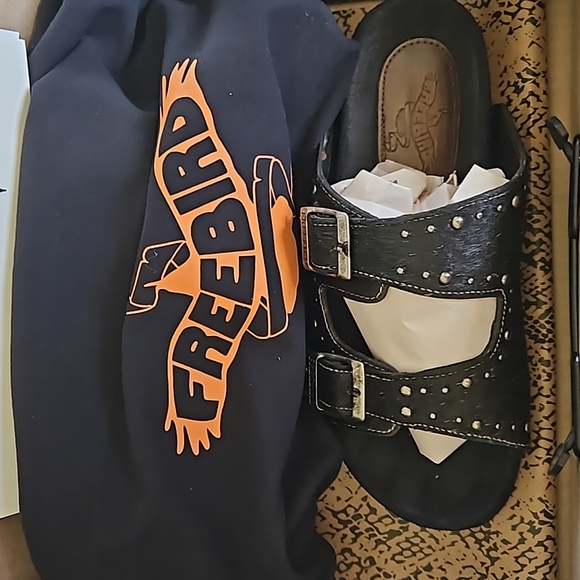 Freebird Asher Black Pony Sandals Size 8 - Picture 8 of 16